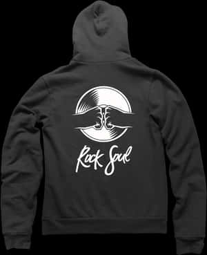 Rock N Soul Hoodie - Black Hoodie Stone Washed Back, HD Png Download PNG