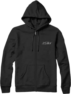 Black Hoodiewith Logo PNG Image