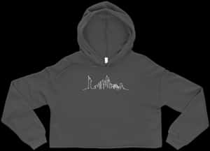 New York City Skyline Crop Hoodie - Supreme Cropped Hoodie Black, HD Png Download PNG