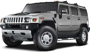 Black Hummer H2 S U V PNG Image