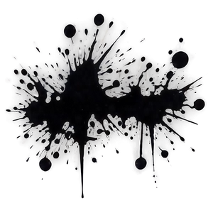 Black Ink Splatter Png Gin38 PNG Image