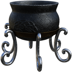Cauldron, Flame, Fire, Potion, Heat, Smoke, Embers - Black Cauldron On Transparent Background, HD Png Download PNG image with transparent background