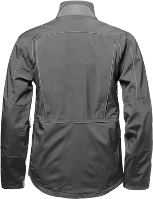 Black Jacket Back View PNG Image