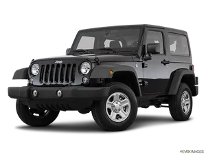 Black Jeep Wrangler S U V Profile View PNG Image