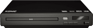 Black K O N I C D V D Player PNG image with transparent background