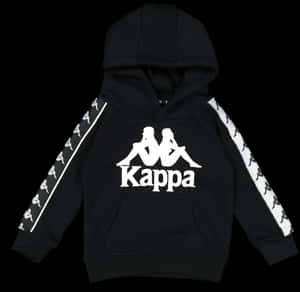 Kappa Hoodie Mens Black And White, HD Png Download PNG