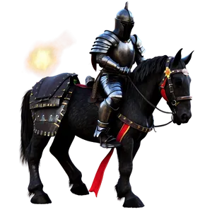 Black Knight On Horseback Png 84 PNG Image