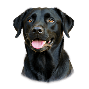 Black Labrador PNG 06232024 PNG image with transparent background