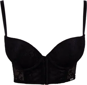 Black Lace Bra Product Photo PNG Image