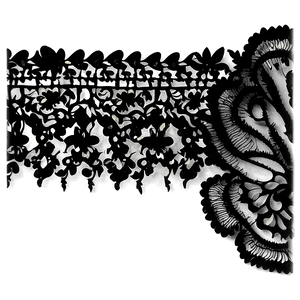 Black Lace Texture PNG 21 PNG image with transparent background