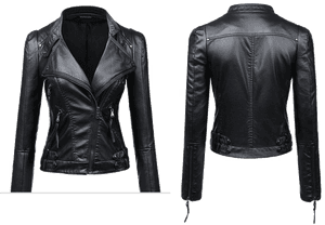 Women Leather Jacket Png Transparent Image - Womens Biker Bomber Jacket, Png Download PNG image with transparent background