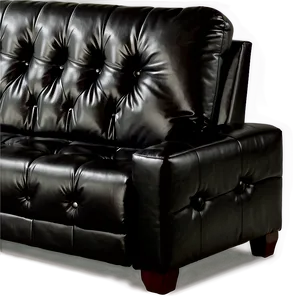 Black Leather Couch Png Sbo94 PNG Image