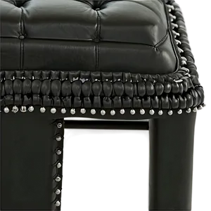 Black Leather Ottoman Png 81 PNG Image