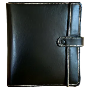 Black Leather Portfolio Png 06252024 PNG Image