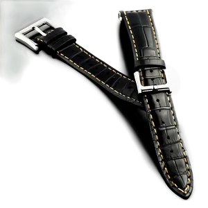 Black Leather Watch Strap Png Gid PNG Image