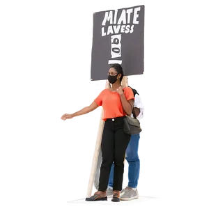 Black Lives Matter Picket Sign Png Vvq PNG Image