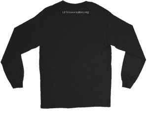 Black Long Sleeve Shirt Back View PNG image with transparent background