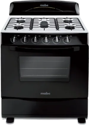 Black Mabe Gas Stove PNG Image