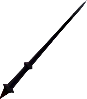 Black Magic Wand Isolated PNG Image