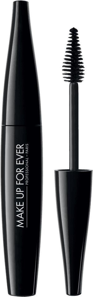 Black Mascara Makeup Product PNG image with transparent background