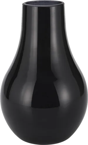 Black Modern Ceramic Vase PNG Image