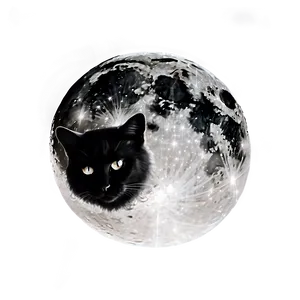 Black Moon And Cat Png Bhe59 PNG Image