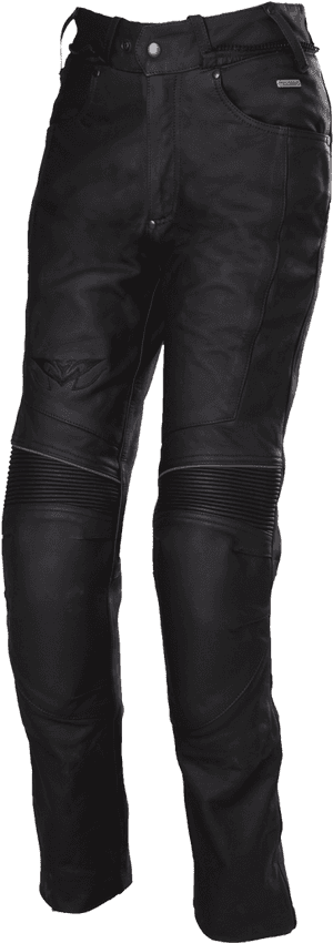 Black Motorcycle Pants PNG with transparent background