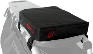 Black Motorcycle Seat Cushion PNG Image