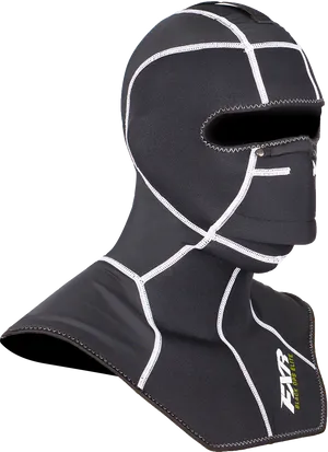 Black Neoprene Balaclava Ski Mask PNG Image