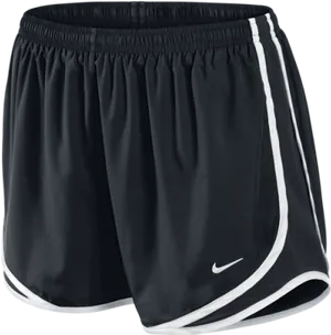 Black Nike Running Shorts PNG Image