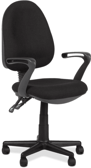 Middle Back Ergonomic Desk Computer Office Fabric Swivel, HD Png Download PNG image with transparent background