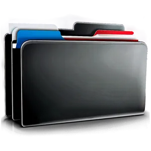 Black Office Folder Png Iap47 PNG Image