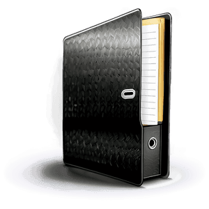 Black Office Folder PNG reh52 PNG
