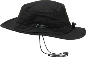 Black Outdoor Bucket Hat PNG Image