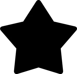 Black Outline Star Shape PNG Image