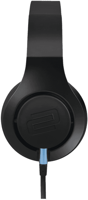 Black Over Ear Headphone Side View PNG