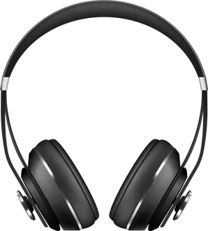 Black Over Ear Headphones PNG Image