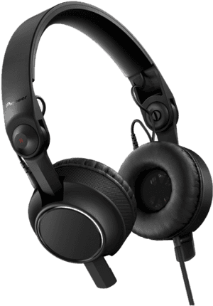 Black Over Ear Headphones PNG