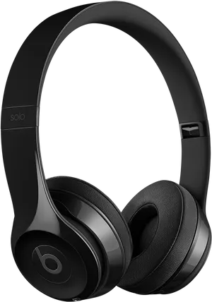 Black Over Ear Headphones PNG Image