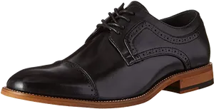 Black Oxford Dress Shoe PNG Image