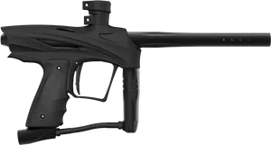 Black Paintball Marker Profile PNG Image