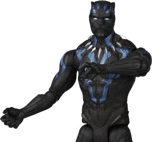 Black Panther Action Figure Pose PNG Image