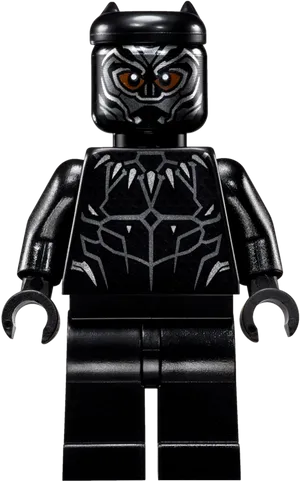 Black Panther Lego Minifigure PNG Image