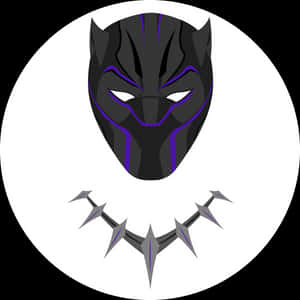 Black Panther Mask Black And White , Png Download - Marvel Black Panther Outline, Transparent Png PNG image with transparent background