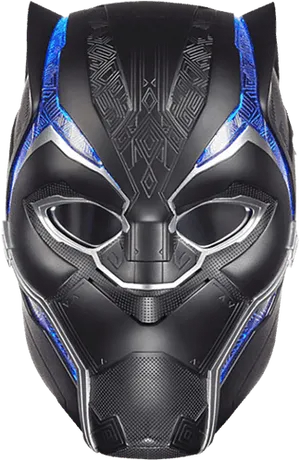 Black Panther Mask Vibranium Design PNG Image