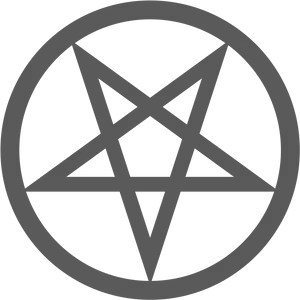 Black Pentagram Symbol PNG Image