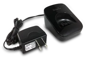 Black Phone Chargerand Docking Station PNG Image