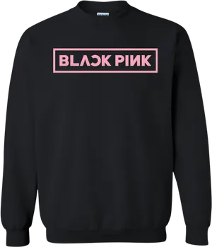 Black Pink Sweatshirt Mockup PNG Image