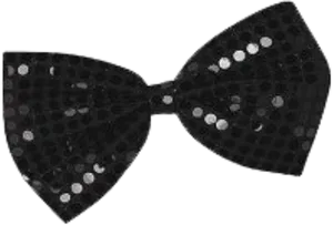 Black Polka Dot Bow Tie PNG Image