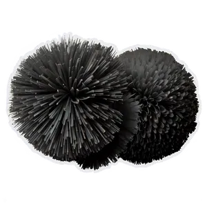 Black Pom Poms Png Oae43 PNG Image